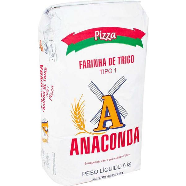 Farinha de Trigo Especial para Pizza Anaconda 5kg - PIZZAS DE QUALIDADE.