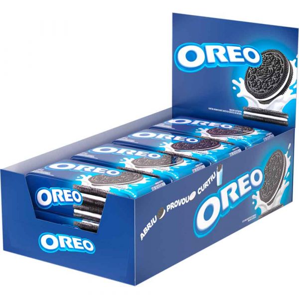 Biscoito Recheado Original Oreo 288g - Contém 10 unidades.