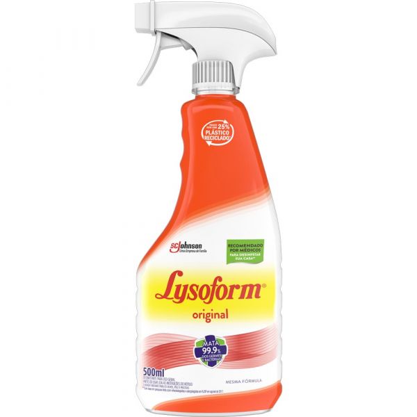 Desinfetante Original Lysoform 500ml. Eficiente contra o Covid