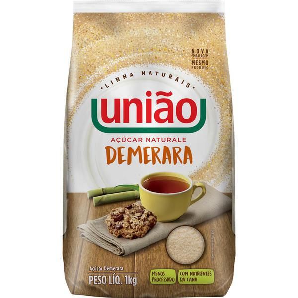 Açúcar Demerara União 1kg - Qualidade União.