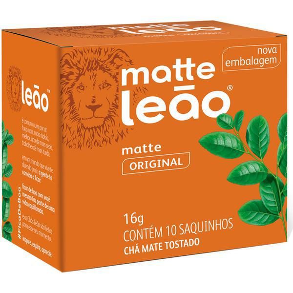 Chá Mate Natural Leão 150g - 10 sachês.