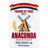 Farinha de Trigo Tipo 1 Anaconda 1kg