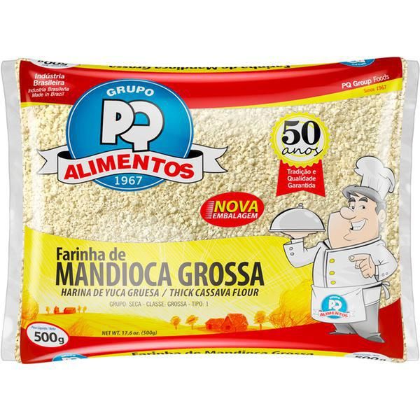 Farinha de Mandioca Grossa PQ 500g