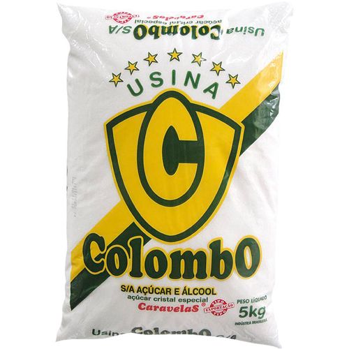 Açúcar Cristal Colombo Caravelas 5kg