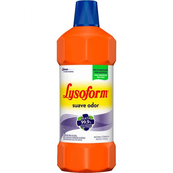 Desinfetante Lysoform Suave 1 LITRO.